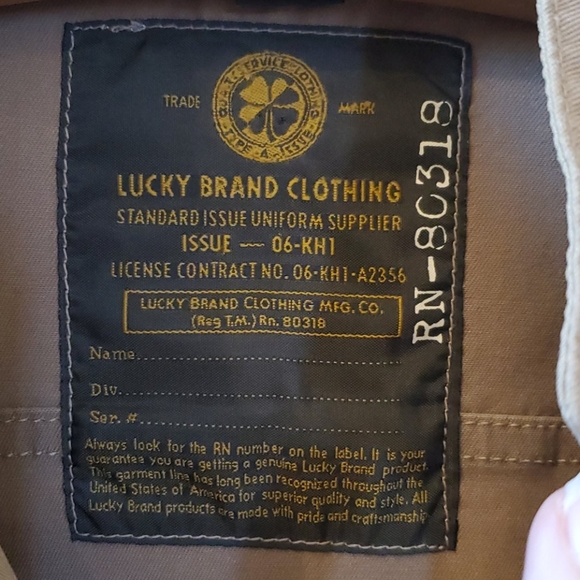 LUCKY BRAND Khaki Denim Jacket - Picture 4 of 10